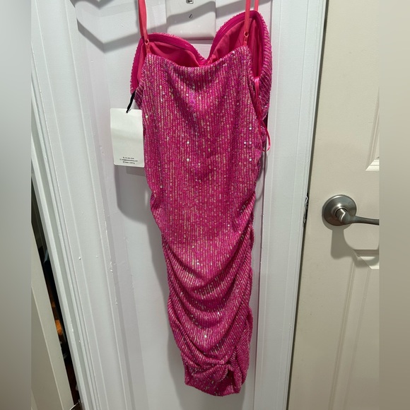 Pink Sequin Dress - Picture 3 of 4
